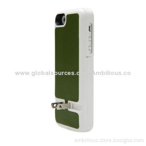 2,000mAh Portable Charger Case for iPhone 5/5S, CE, FCC and RoHS Certified